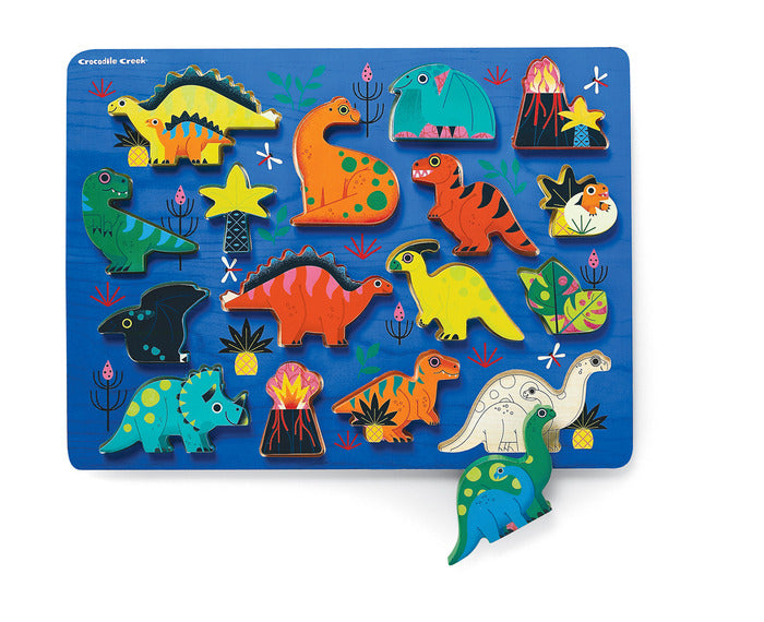 Dinosaur 16 Piece Wood Puzzle