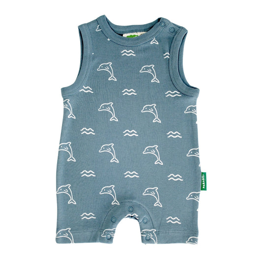 Parade Organic Cotton Romper - Dolphins