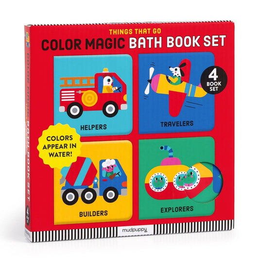 Color Magic Bath Book Set - Things That Go