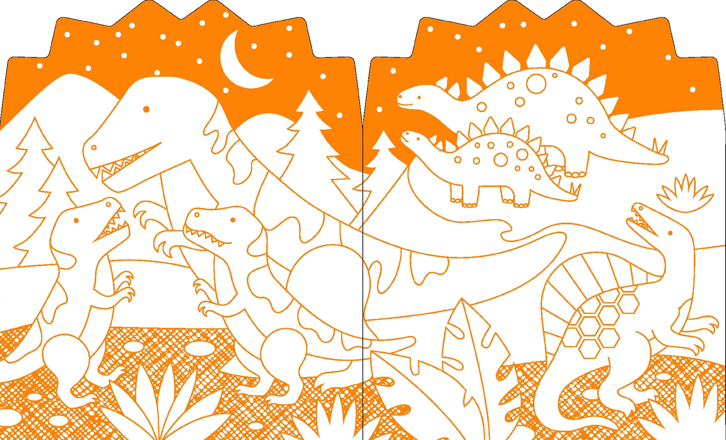 Dinosaur Colouring Book with Stickers
