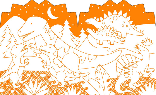 Dinosaur Colouring Book with Stickers