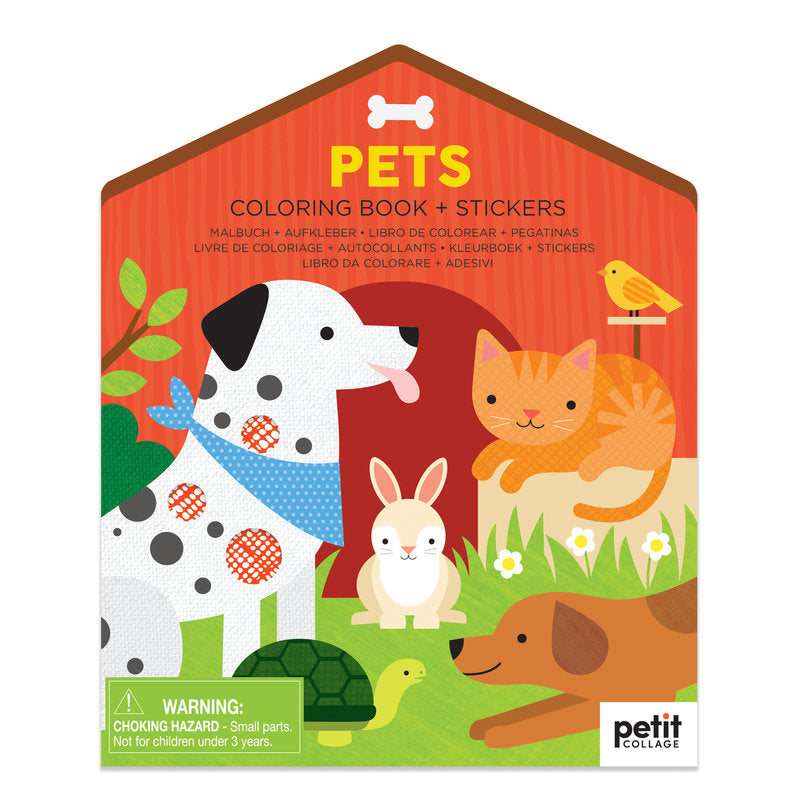 Pets Colouring Book with Stickers