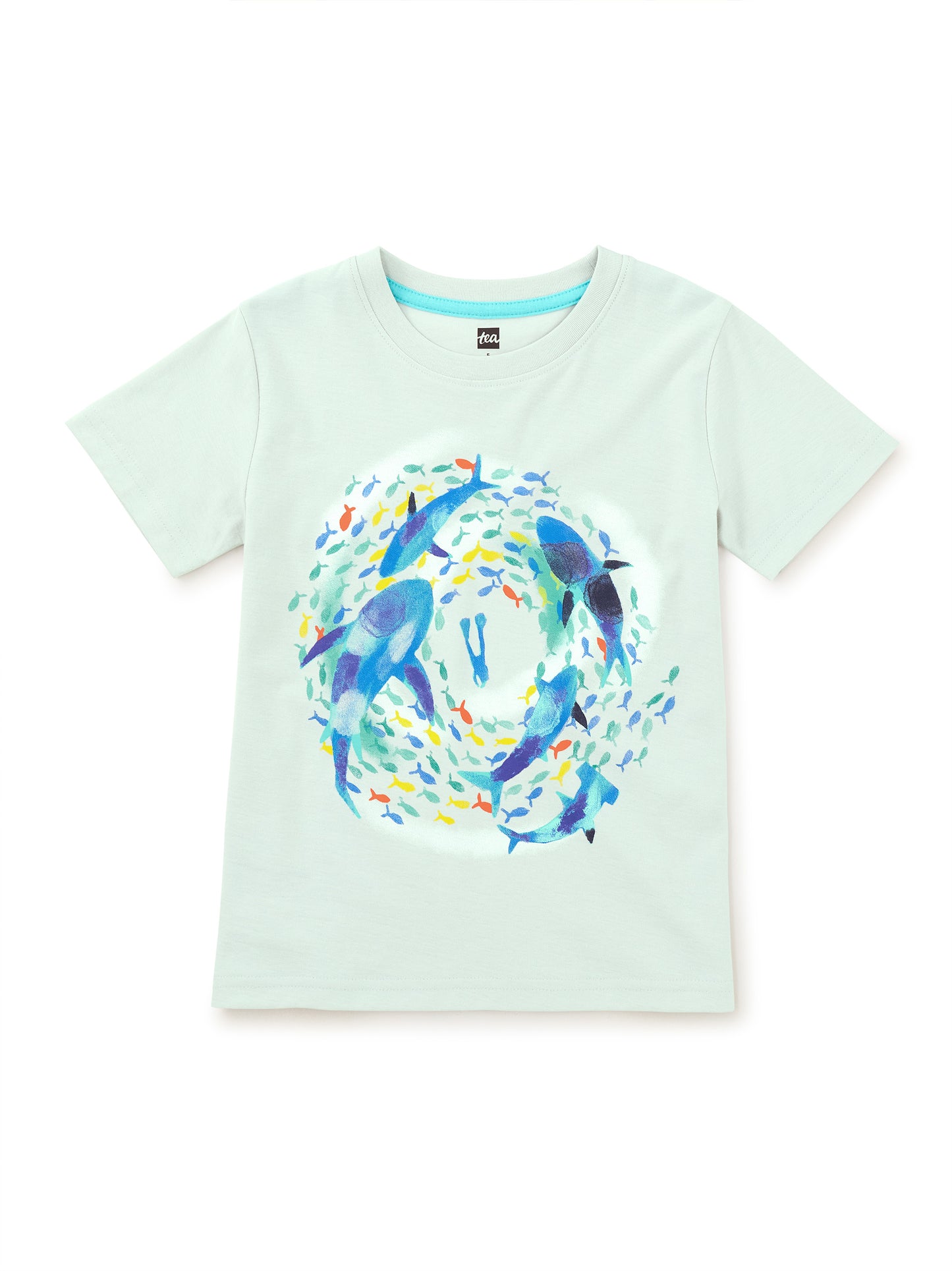 Tea Collection Graphic Tee - Sharks and Diver (Final Sale)