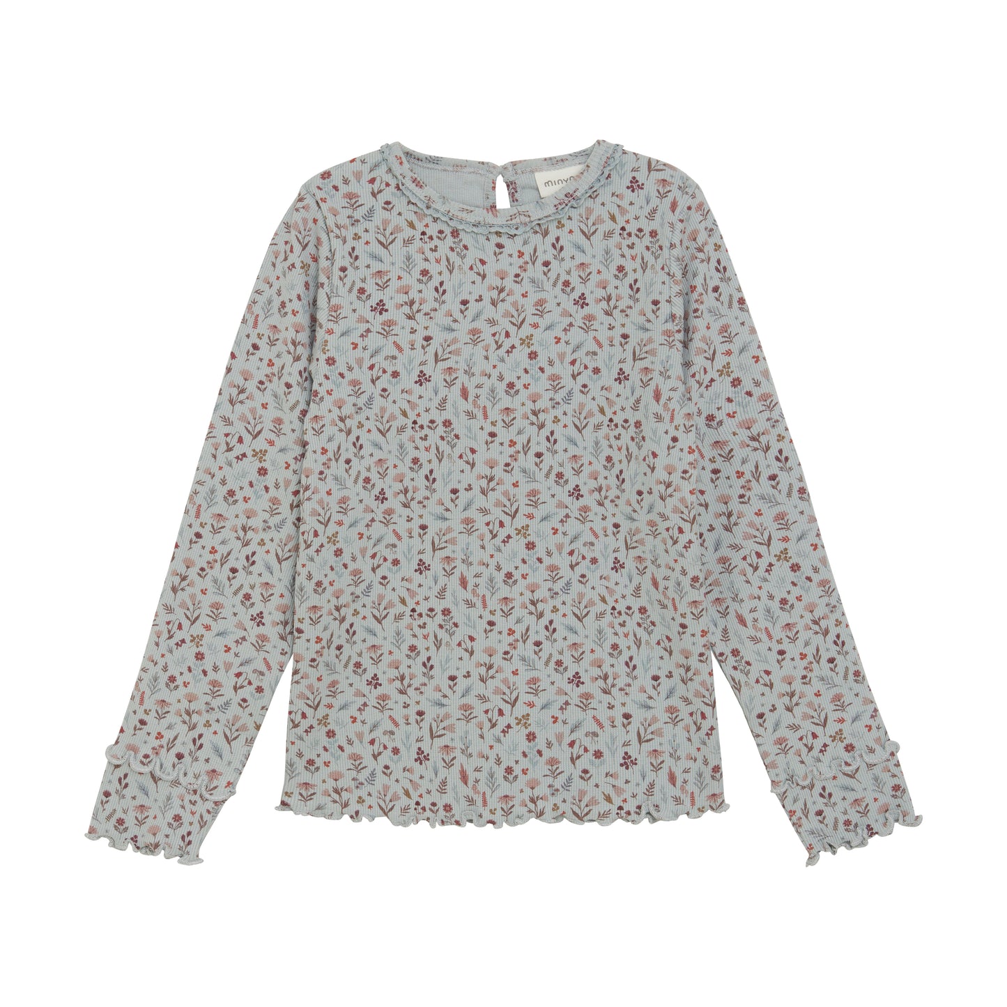 Minymo Tee - Grey Floral