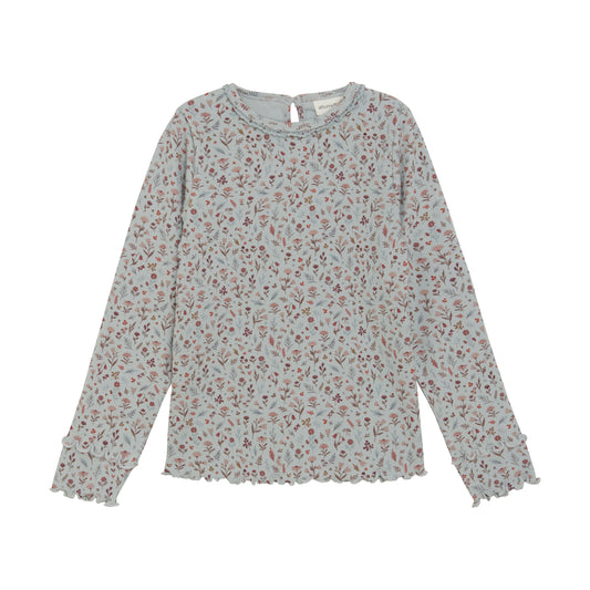 Minymo Tee - Grey Floral