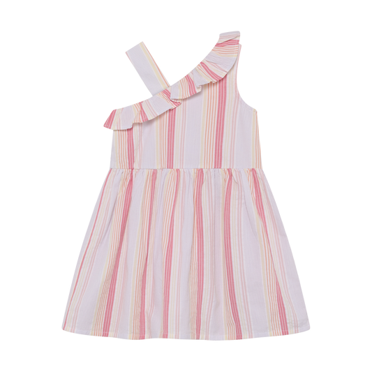Minymo Dress - Seersucker Stripes