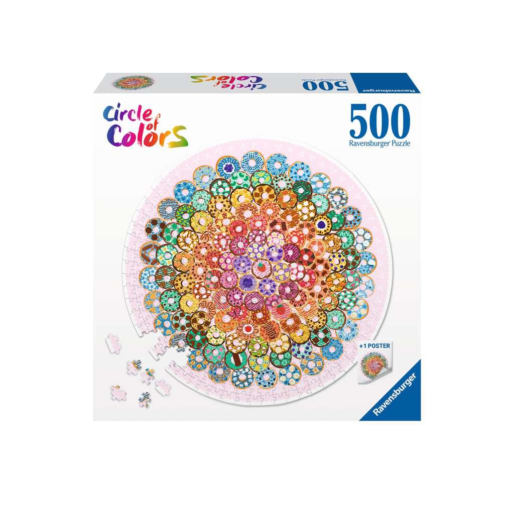 Ravensburger 500 Piece - Circle of Colours/Donuts