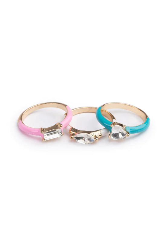 Great Pretenders Boutique Chic Rings - Crystal Cool