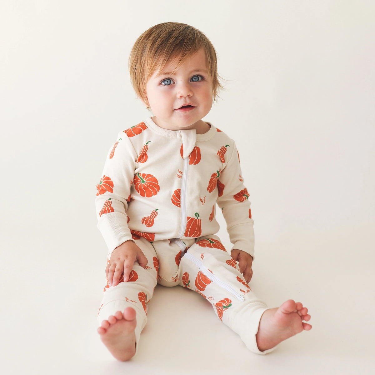 Pumpkin Organic Cotton Footless Sleeper