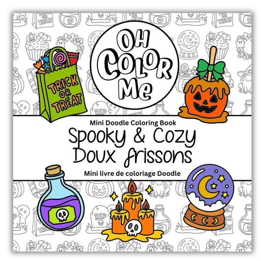 Spooky and Cozy Mini Coloring Book