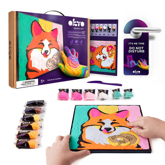 Colouring with Clay by Numbers - Fox