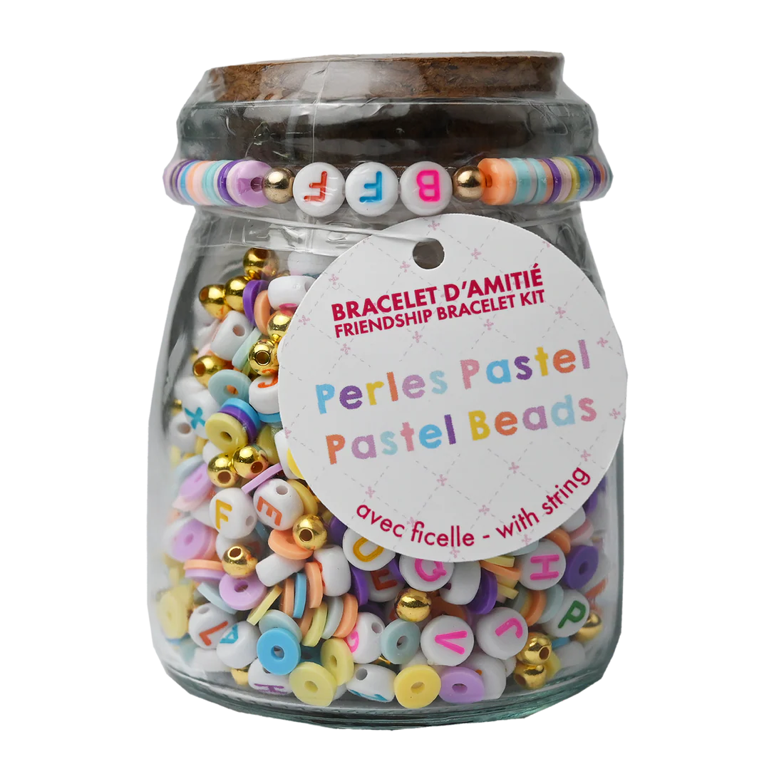 DIY Pastel Bead Jar