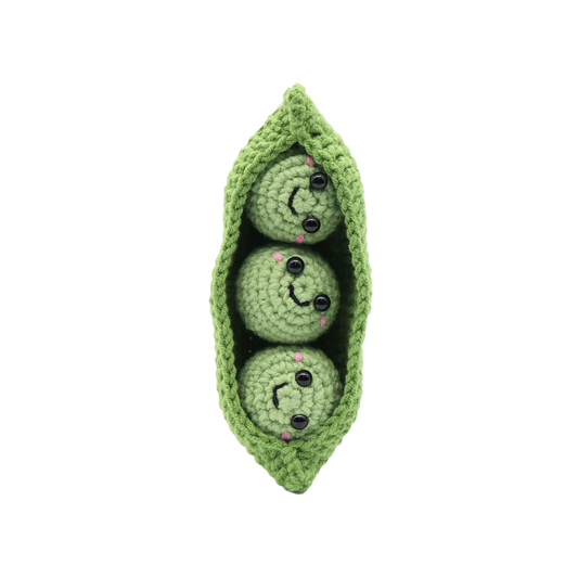 Peas in a Pod DIY Crochet Keychain Kit