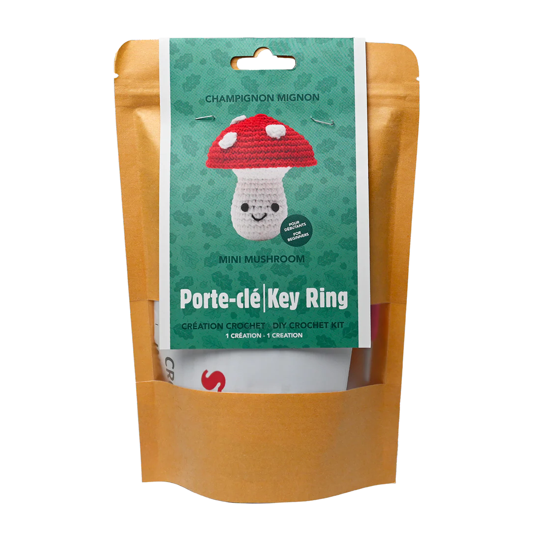 Mini Mushroom DIY Crochet Keychain Kit