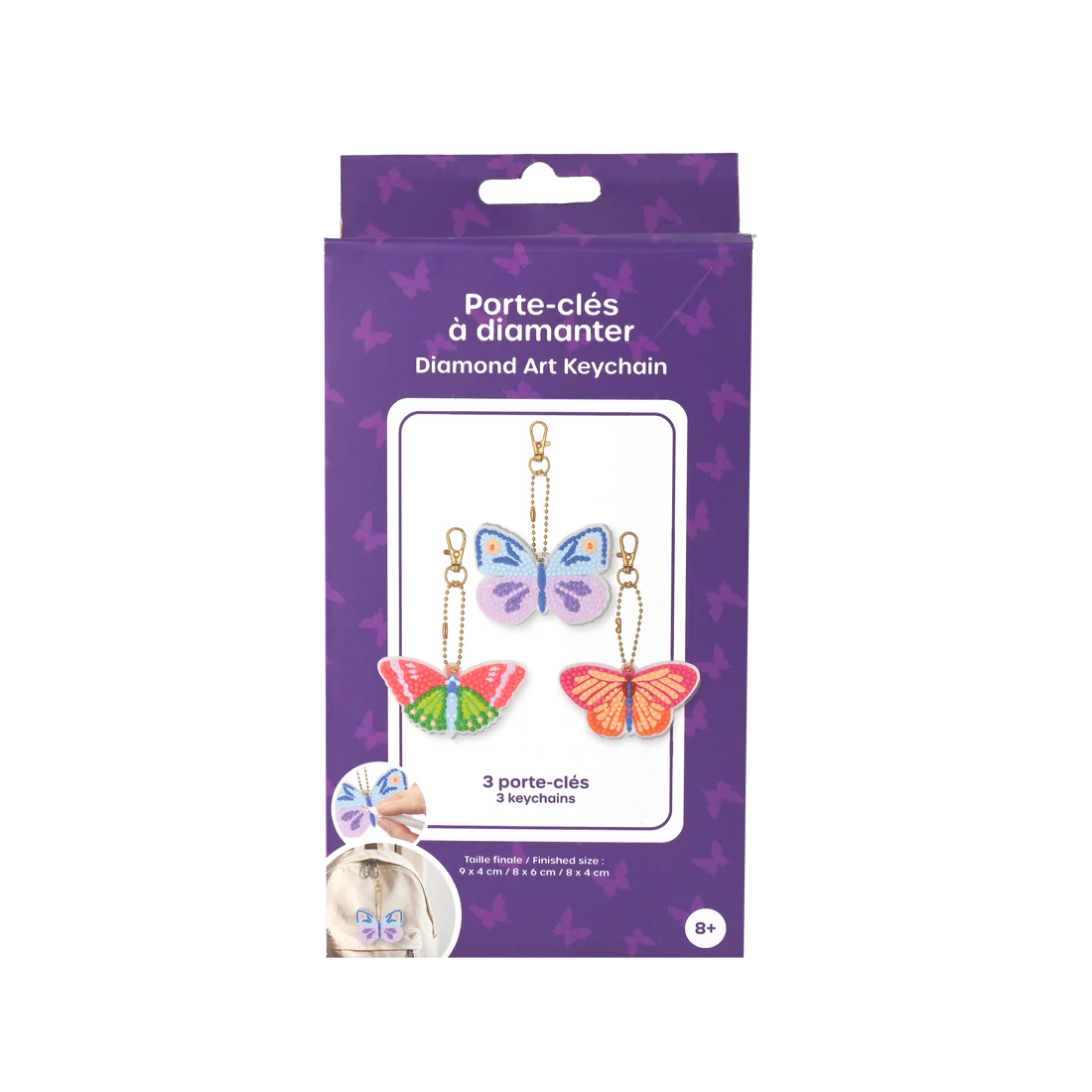 Diamond Art Keychains - Butterflies