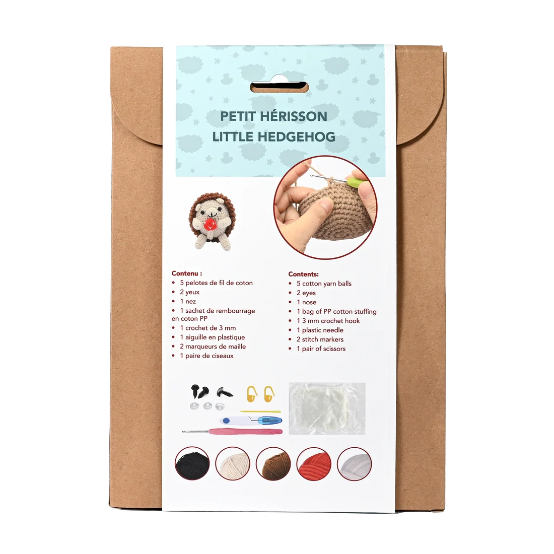 Heart Hedgehog DIY Crochet Kit