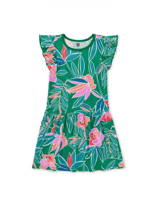 Tea Collection Dress - Tropical Gardenias