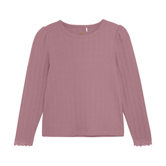 EnFant Pointelle Tee - Nostalgia Rose
