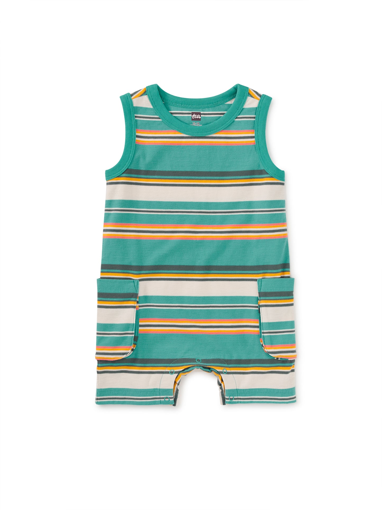 Tea Collection Baby Romper - Patina