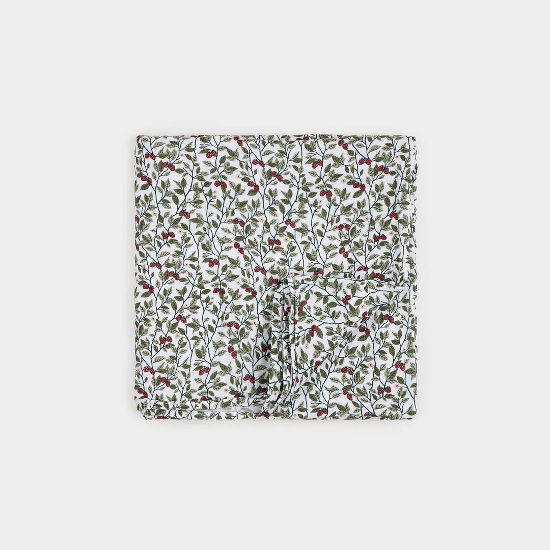 Petit Lem Organic Cotton Swaddle - Raspberry Bush