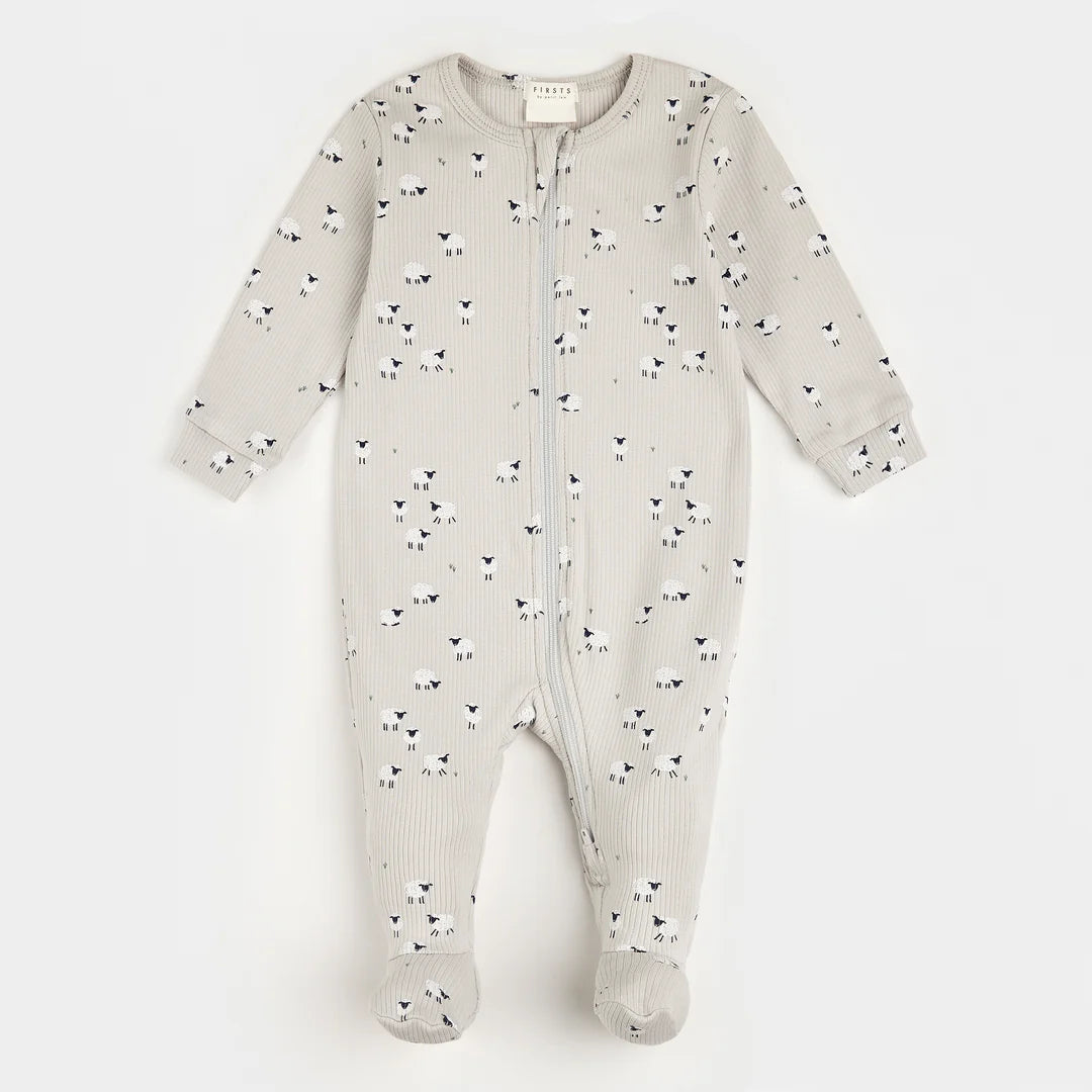 Petit Lem Organic Cotton Sleeper - Fluffy Sheep