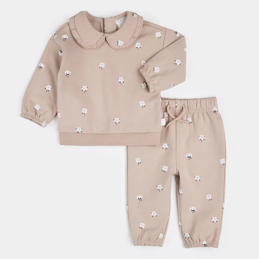 Petit Lem Baby Set - Dusty Pink Floral