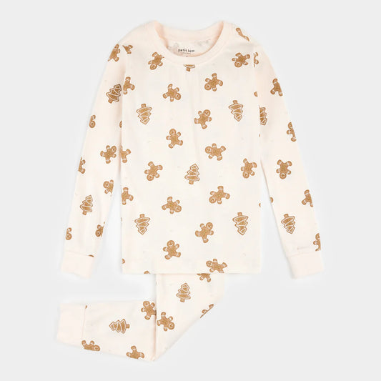 Petit Lem Organic Cotton PJs - Gingerbread