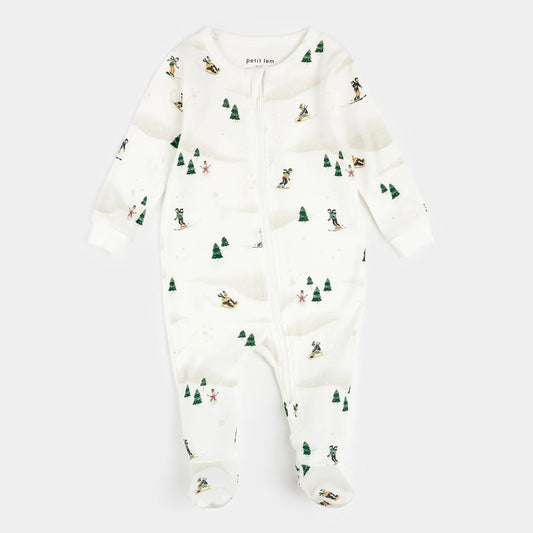 Petit Lem Organic Cotton Sleeper - Winter Fun