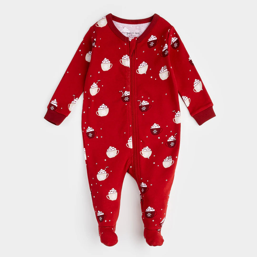 Petit Lem Organic Cotton Sleeper - Hot Cocoa