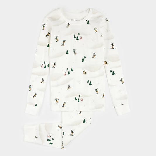 Petit Lem Organic Cotton PJs - Winter Fun