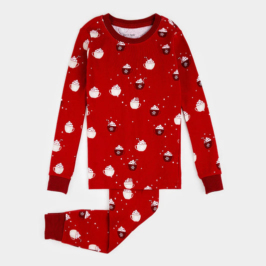 Petit Lem Organic Cotton PJs - Hot Cocoa