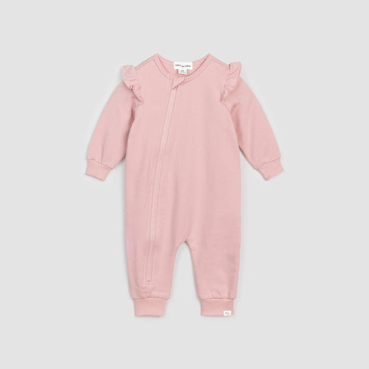 Miles Basics Playsuit - Dusty Pink