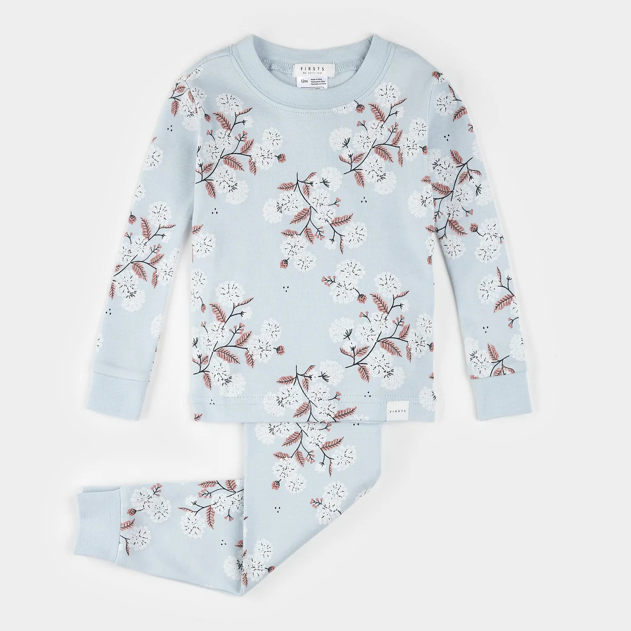 Petit Lem Organic Cotton PJs - Hydrangeas