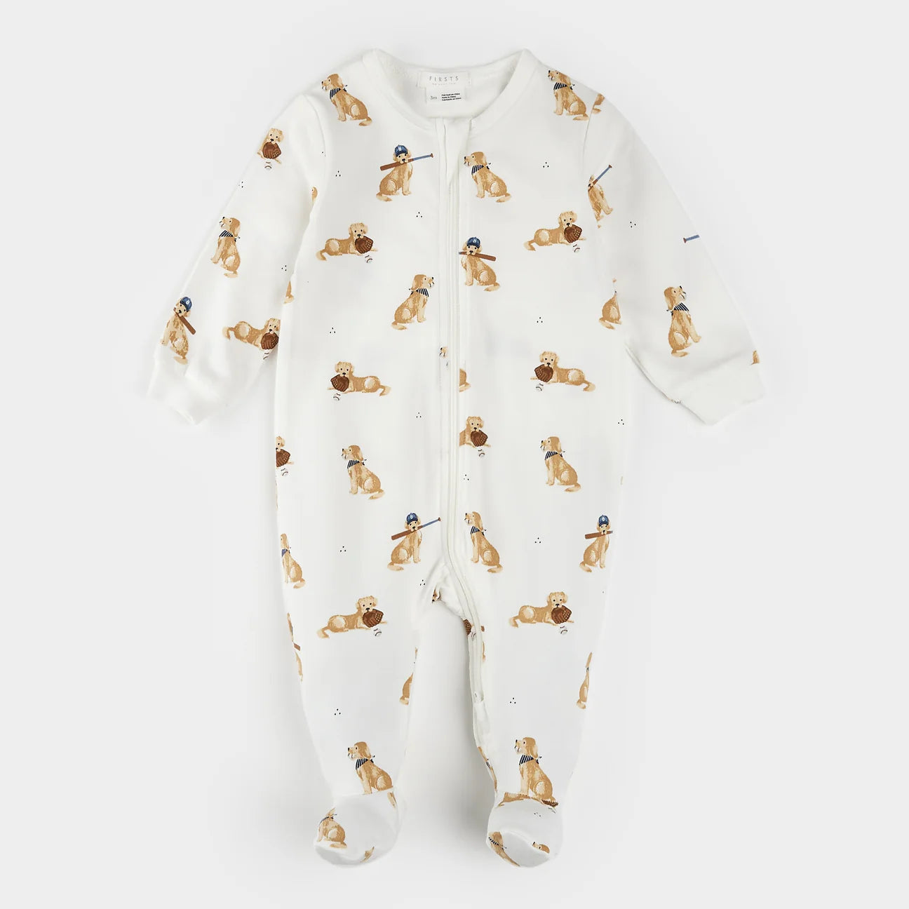 Petit Lem Organic Cotton Sleeper - Golden Retrievers