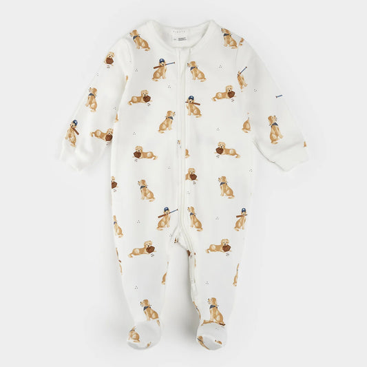 Petit Lem Organic Cotton Sleeper - Golden Retrievers