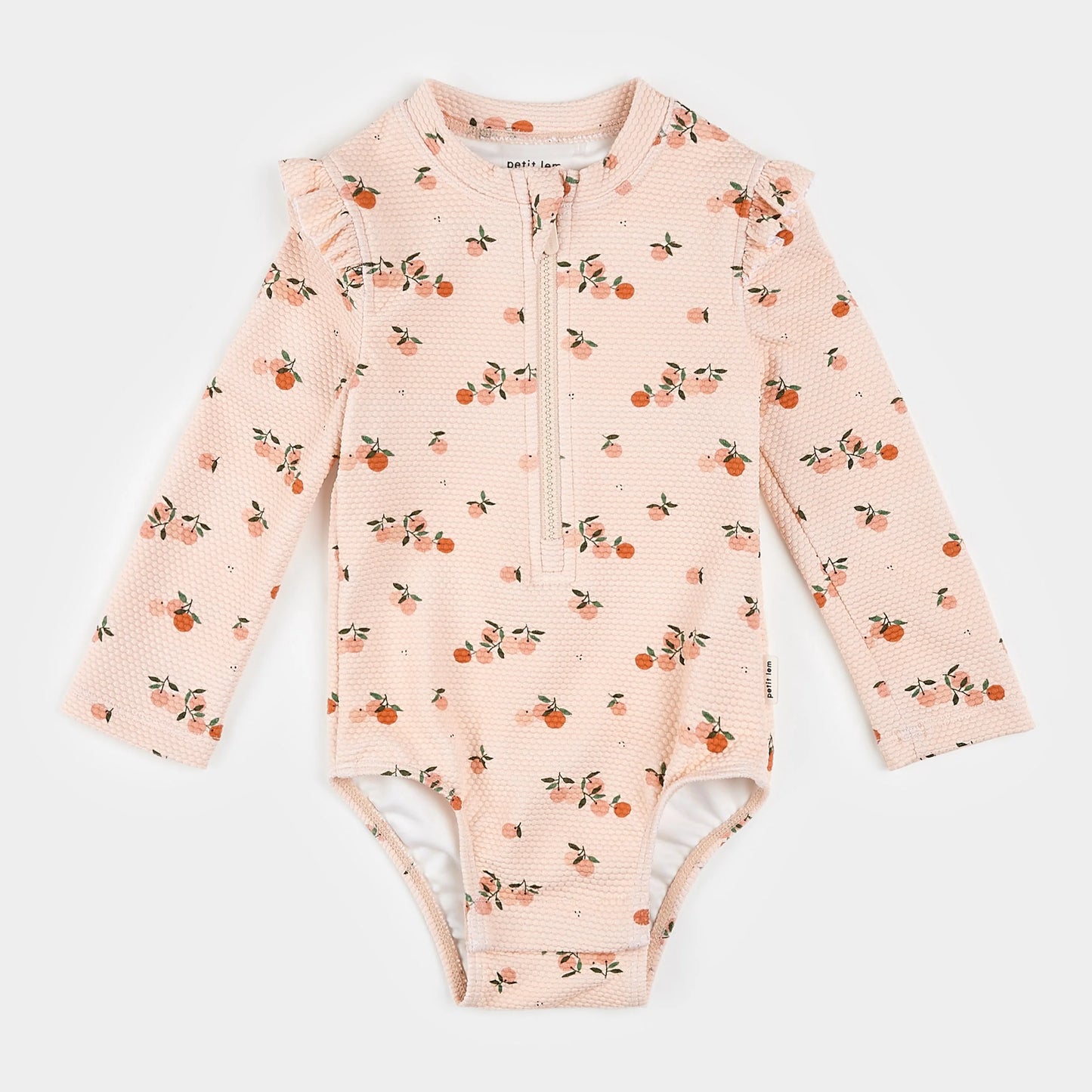 Petit Lem Long Sleeve Swimsuit - Oranges