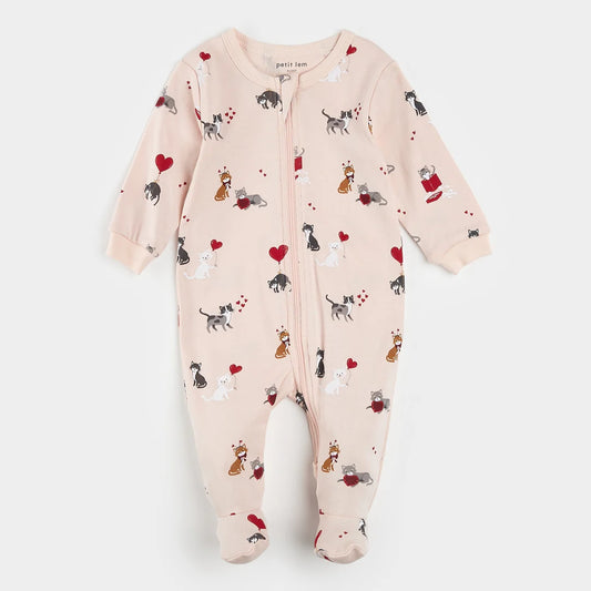 Petit Lem Organic Cotton Sleeper - Meowentine