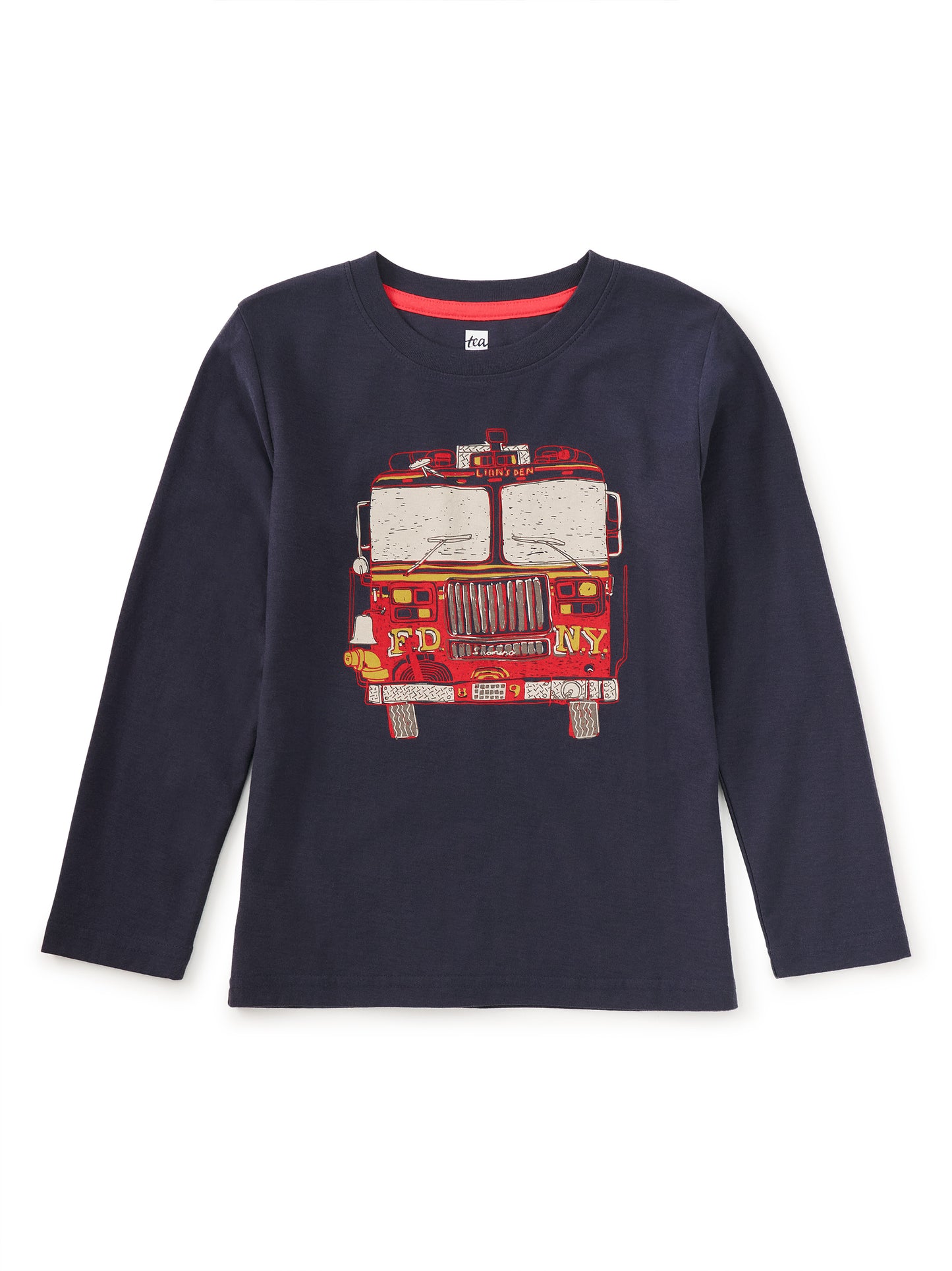 Tea Collection Graphic Tee - Fire Truck