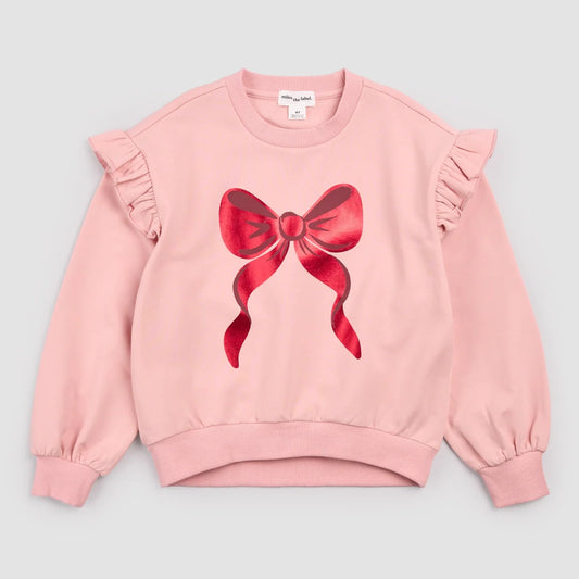 Miles the Label Holiday Bow Sweatshirt