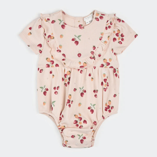 Petit Lem Bubble Romper - Strawberries