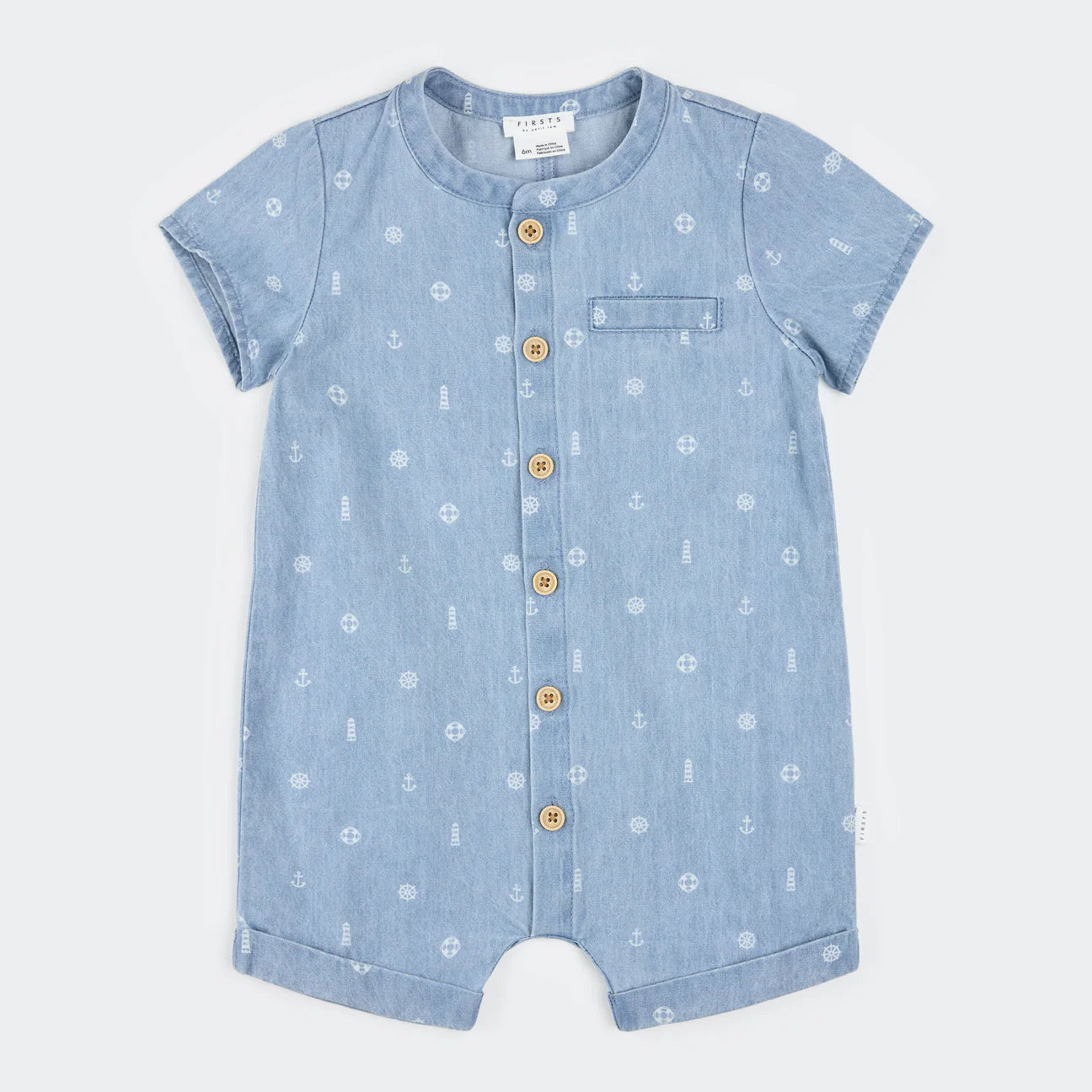 Petit Lem Baby Romper - Seaside (Final Sale)