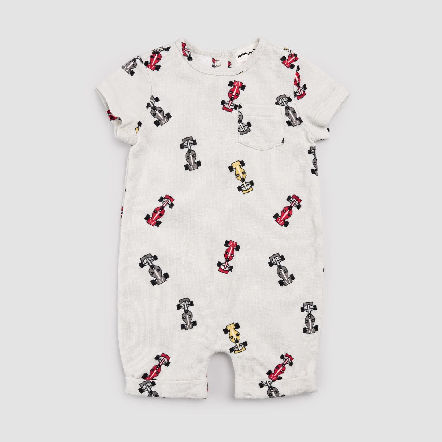 Miles the Label Romper - Race Cars