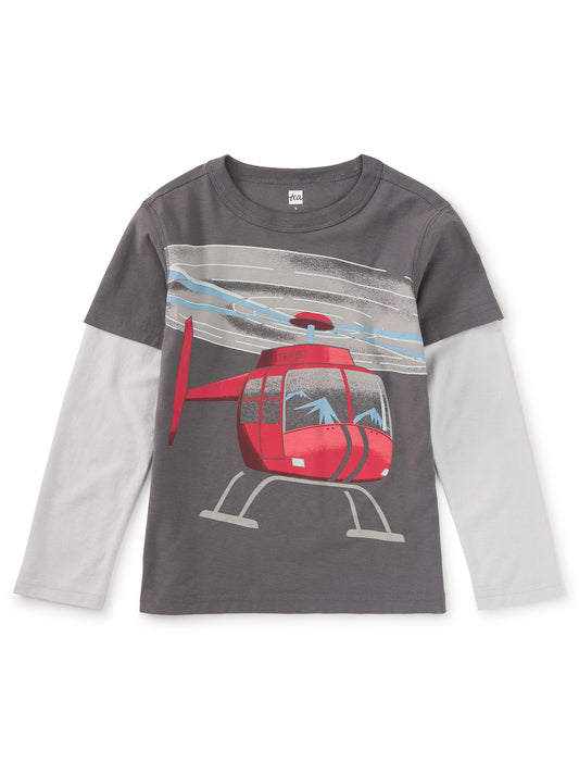 Tea Collection Graphic Tee - Heliskiing