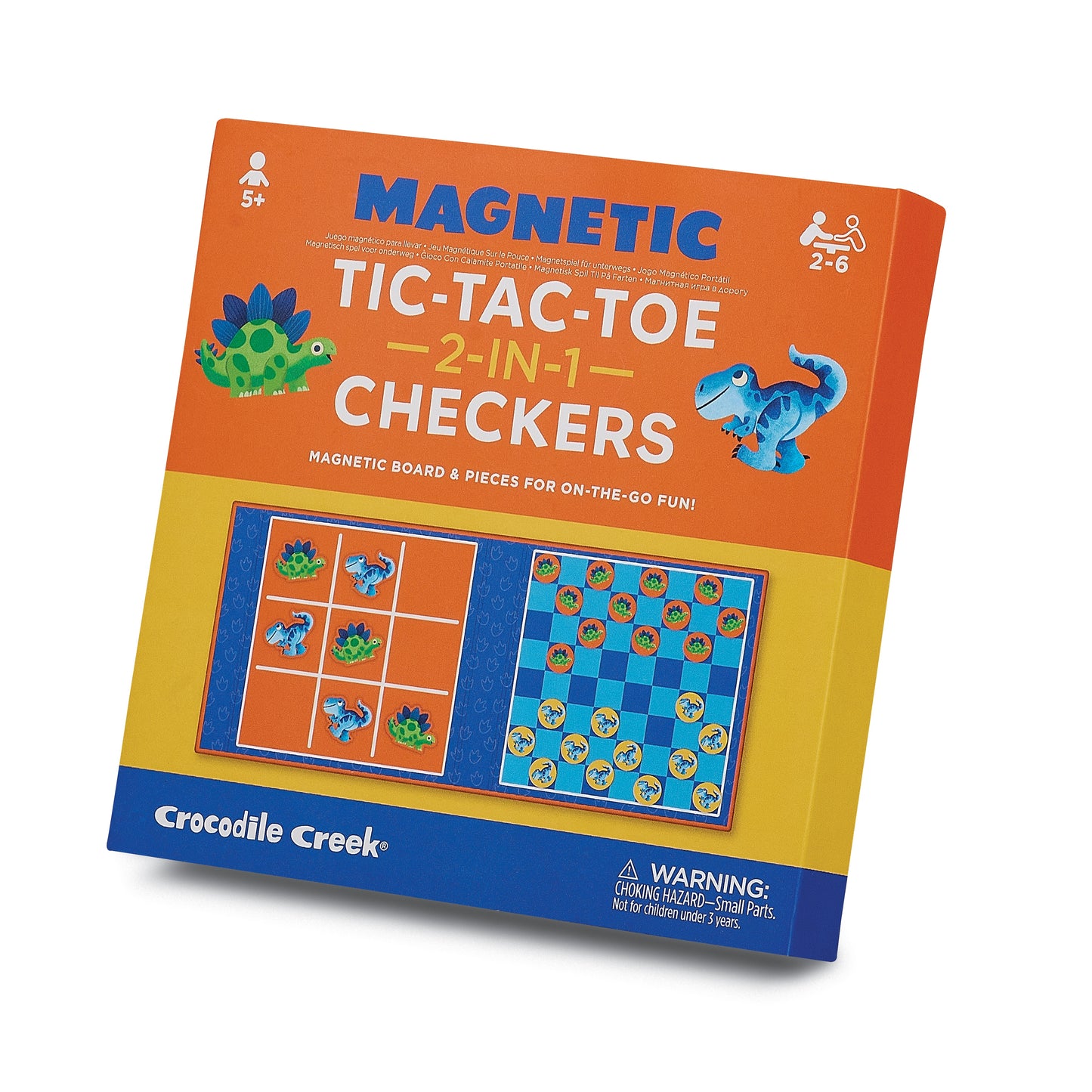 Magnetic Dino Tic Tac Toe & Checkers