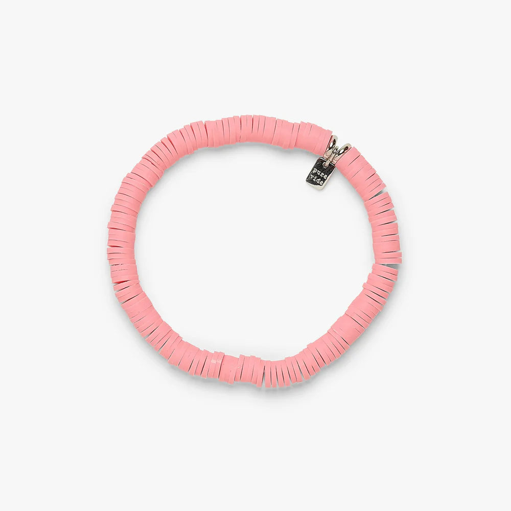 Pura Vida Bracelet - Pink Pastel Disc