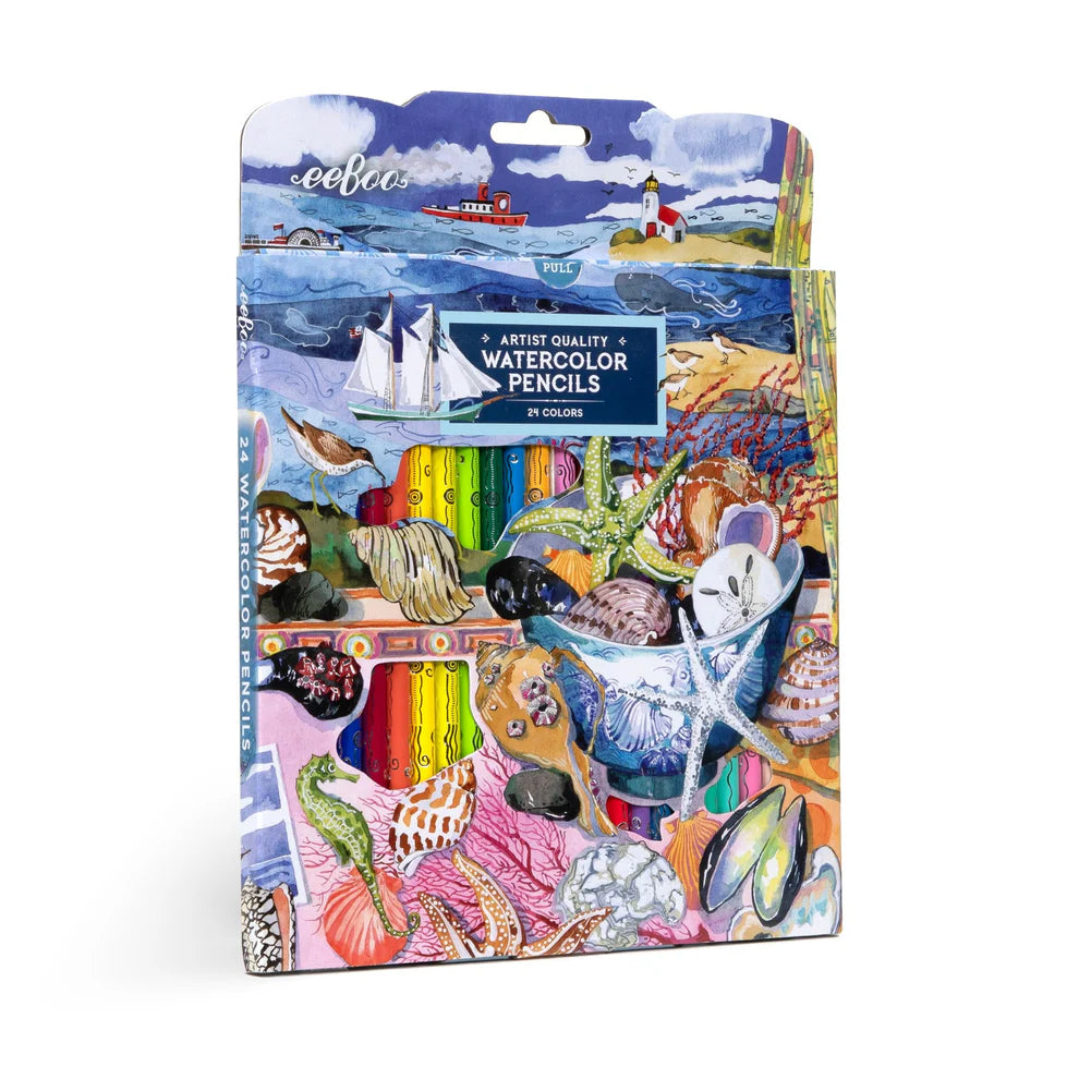 eeBoo Seashells Water Colour Pencils