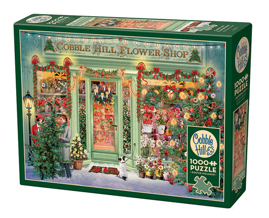 Cobble Hill 1000 Piece - Christmas Flower Shop