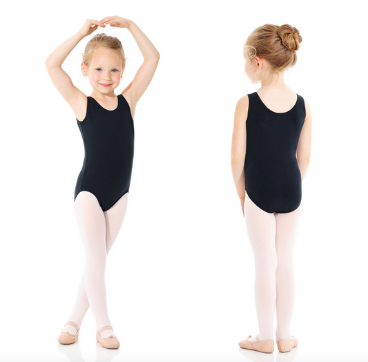 Mondor Cotton Classics Sleeveless Leotard 40045 - Black