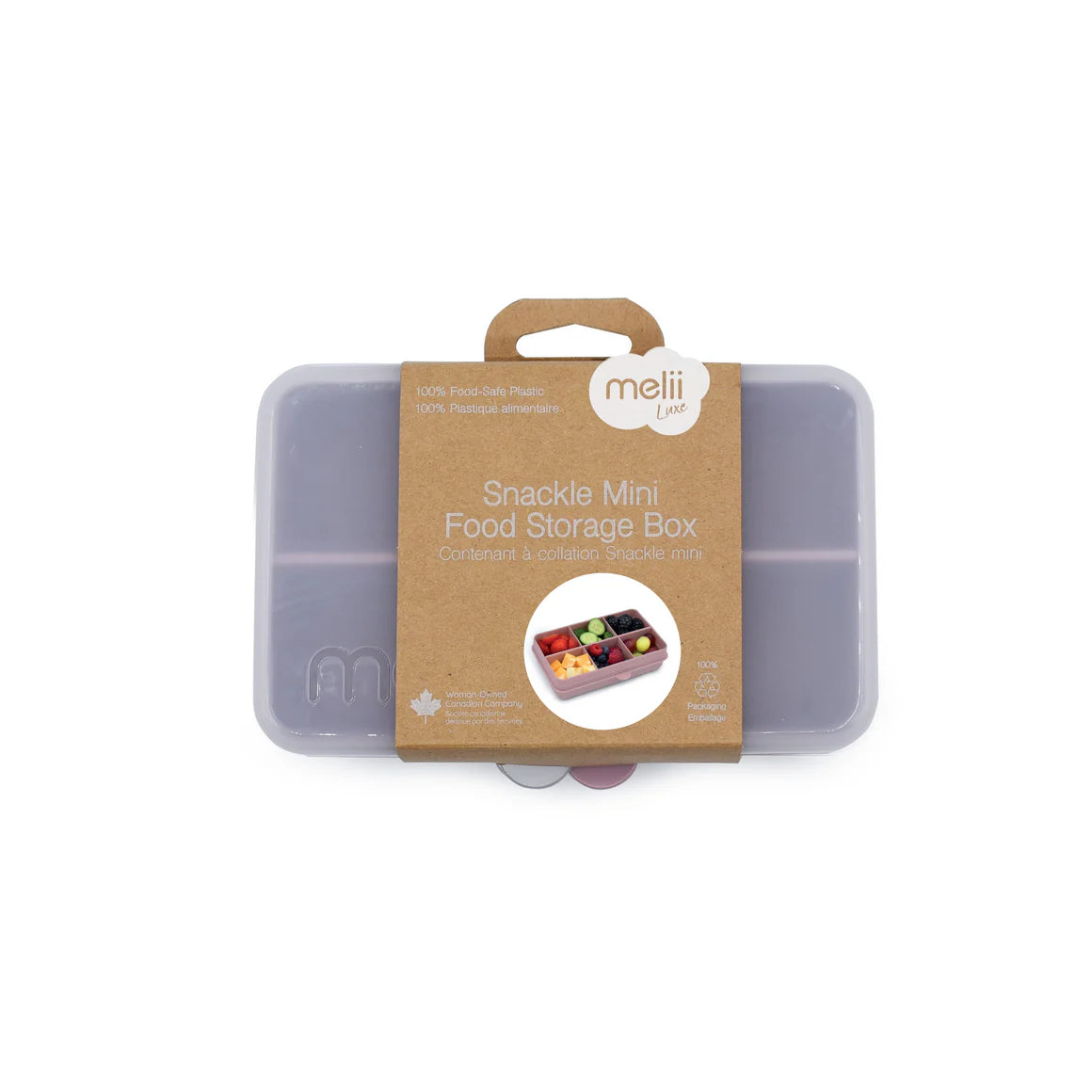 6 Compartment Snackle - Pink