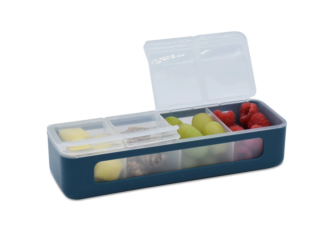 4 Compartment Snackle - Blue